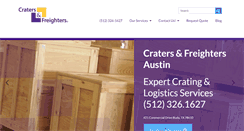 Desktop Screenshot of cratersandfreightersaustin.com