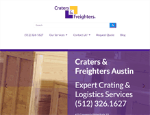 Tablet Screenshot of cratersandfreightersaustin.com